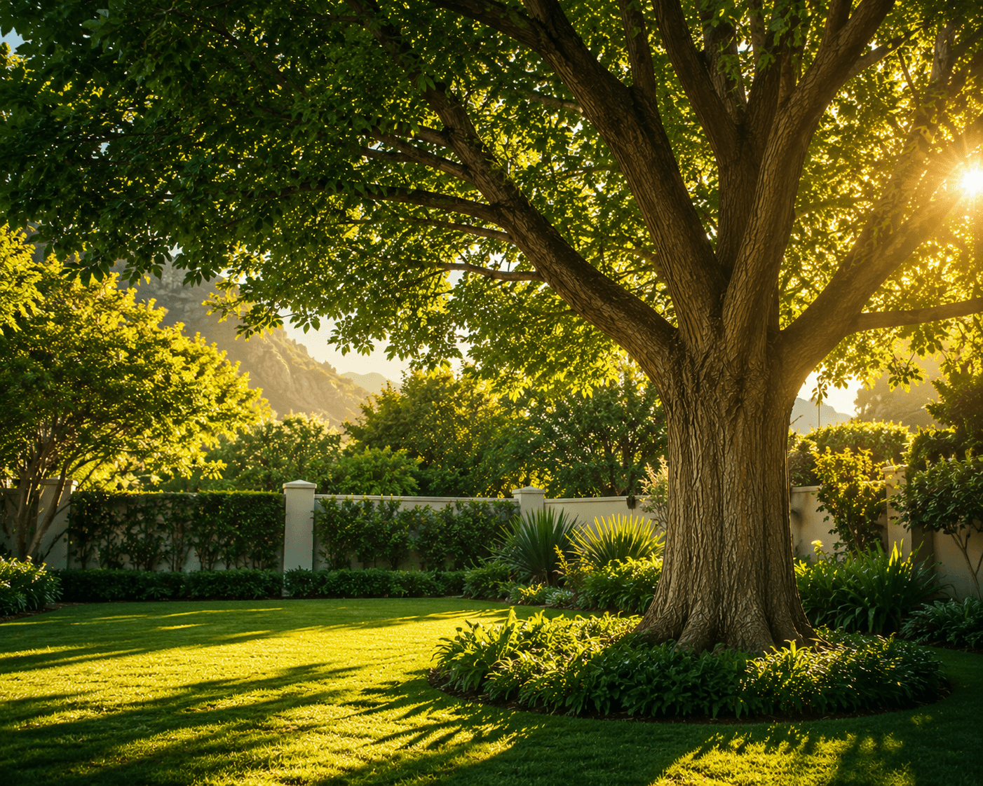 A healthy, well-maintained tree in a sunlit Cape Town garden